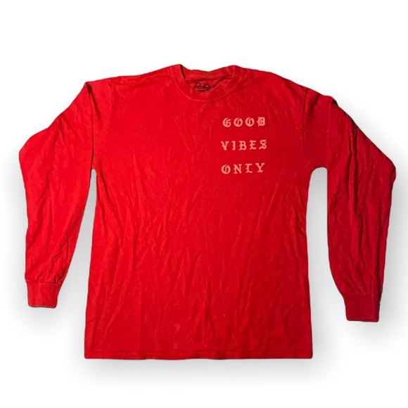 Rue21 Tops - rue21 ‘Good Vibes Only’  red long sleeve